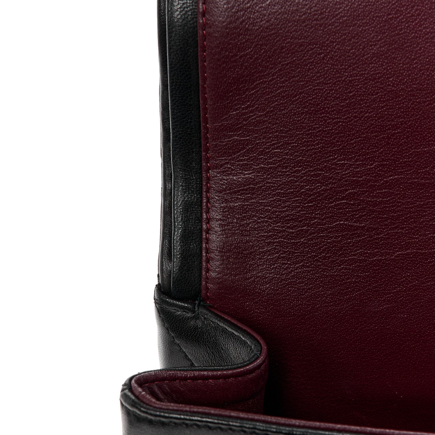 Lambskin Quilted Maxi Double Flap Black
