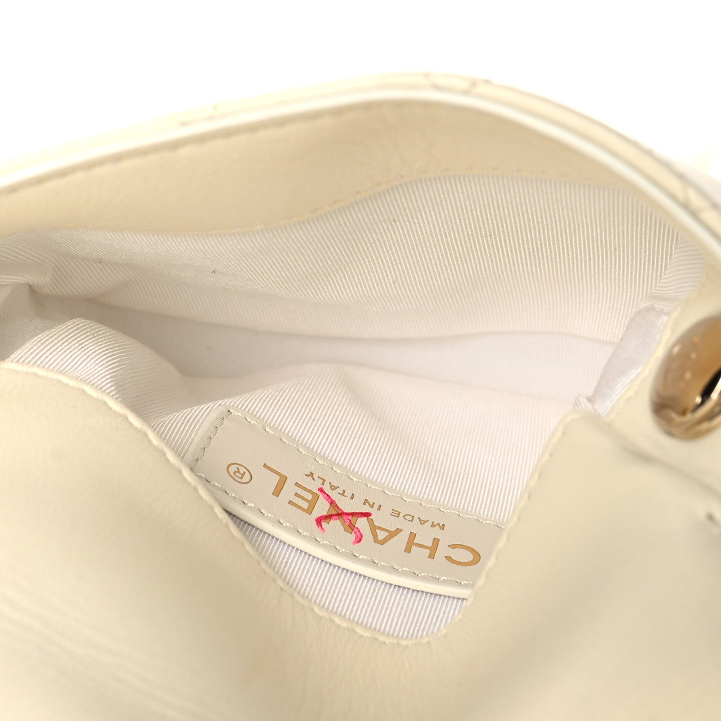Lambskin Quilted Side Packs White