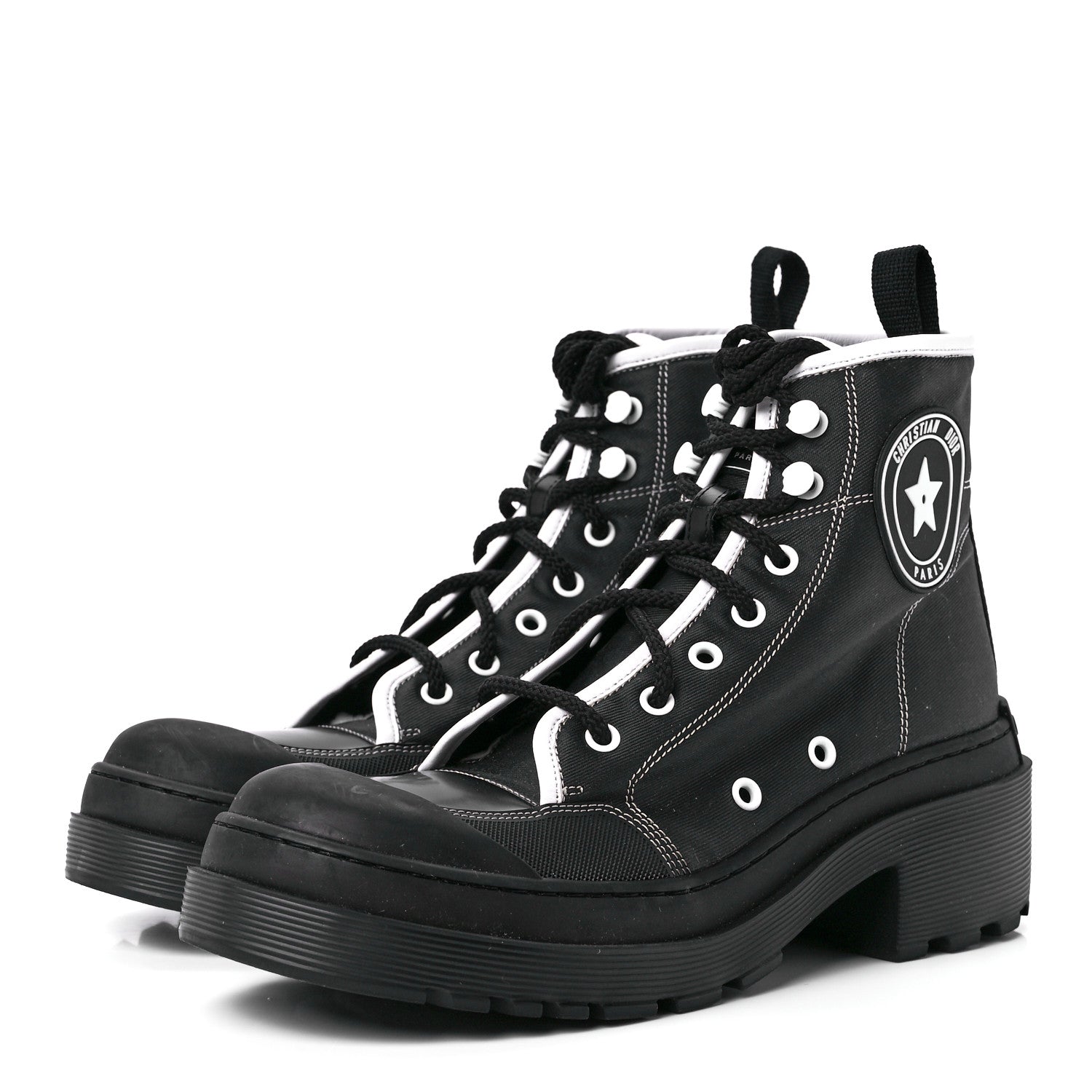 Christian Dior Technical Fabric D-Rise 35mm Boots 39 Black 3 of 9