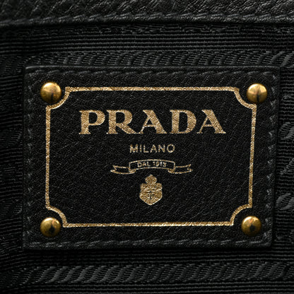 Prada Vitello Daino Shopping Tote Black 5 of 6