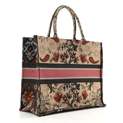 Christian Dior Canvas Embroidered Large Broderie Dior Flowers Book Tote Multicolor 3 of 14