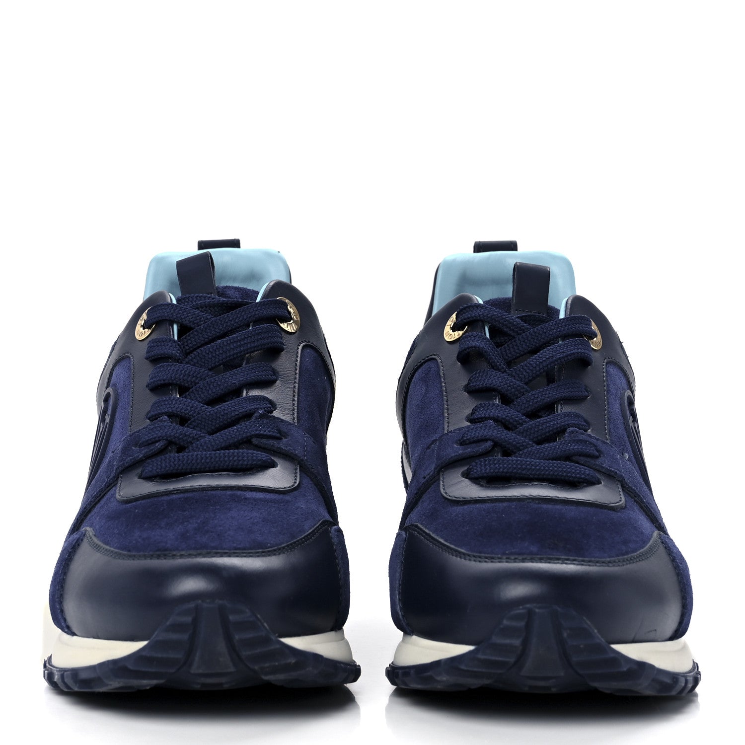 Louis Vuitton Suede Run Away Sneakers 37 Blue 2 of 8
