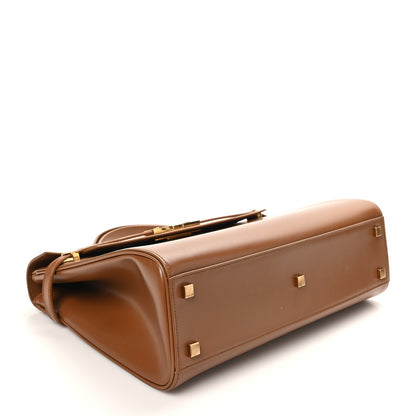 Saint Laurent Smooth Calfskin Manhattan Top Handle Brown 4 of 9