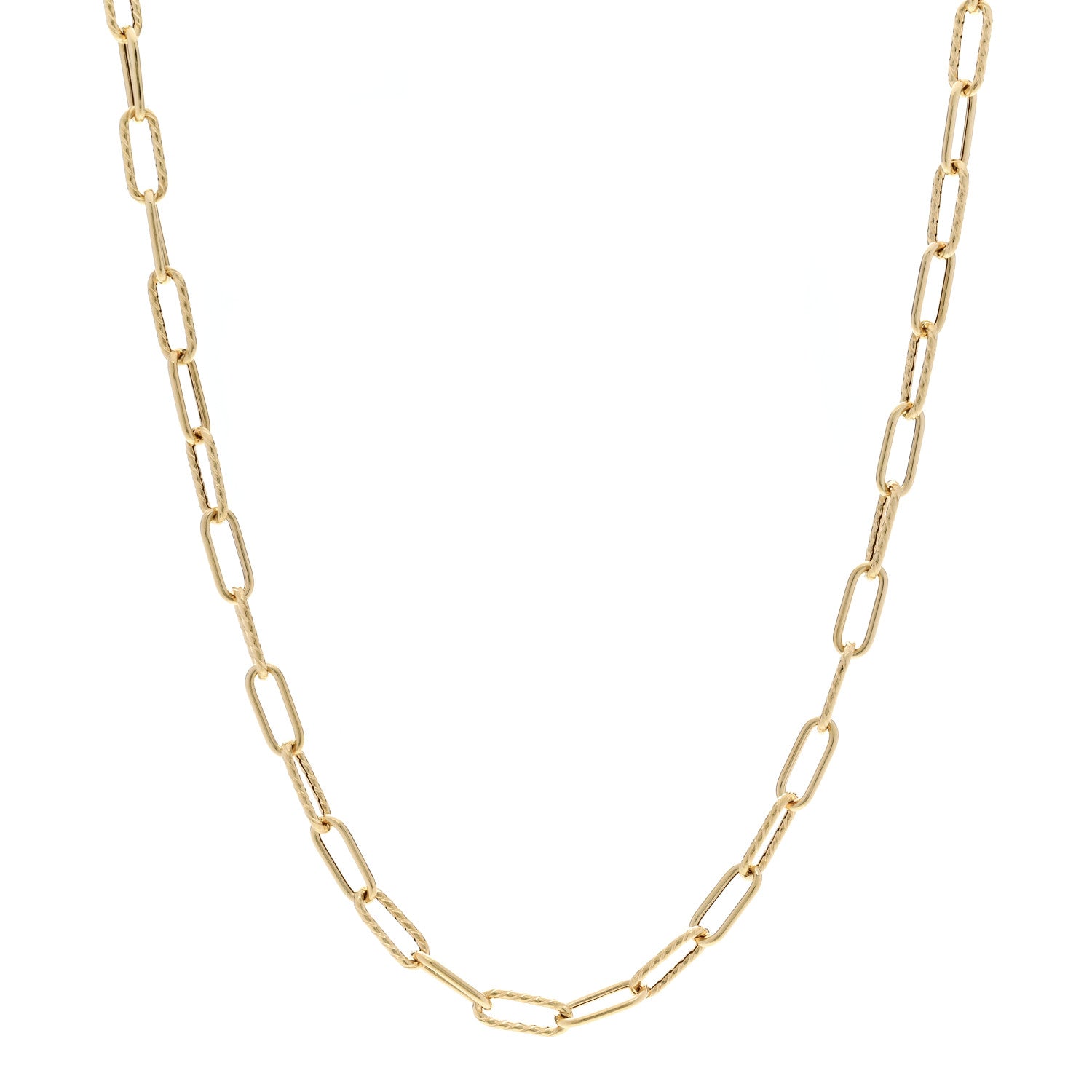 David Yurman 18K Yellow Gold 4mm Madison Chain Necklace 18" 1 of 7