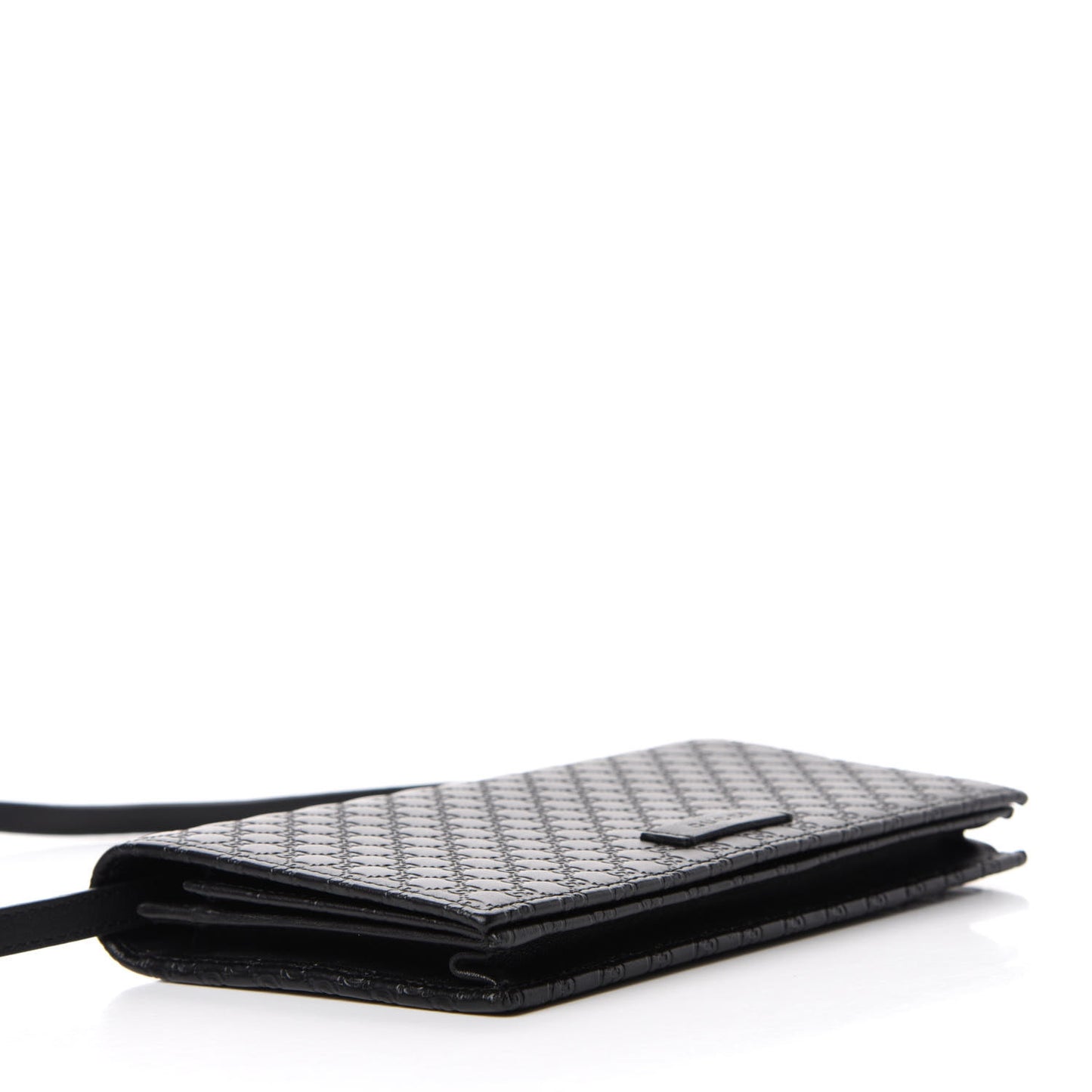 Microguccissima Crossbody Wallet Black