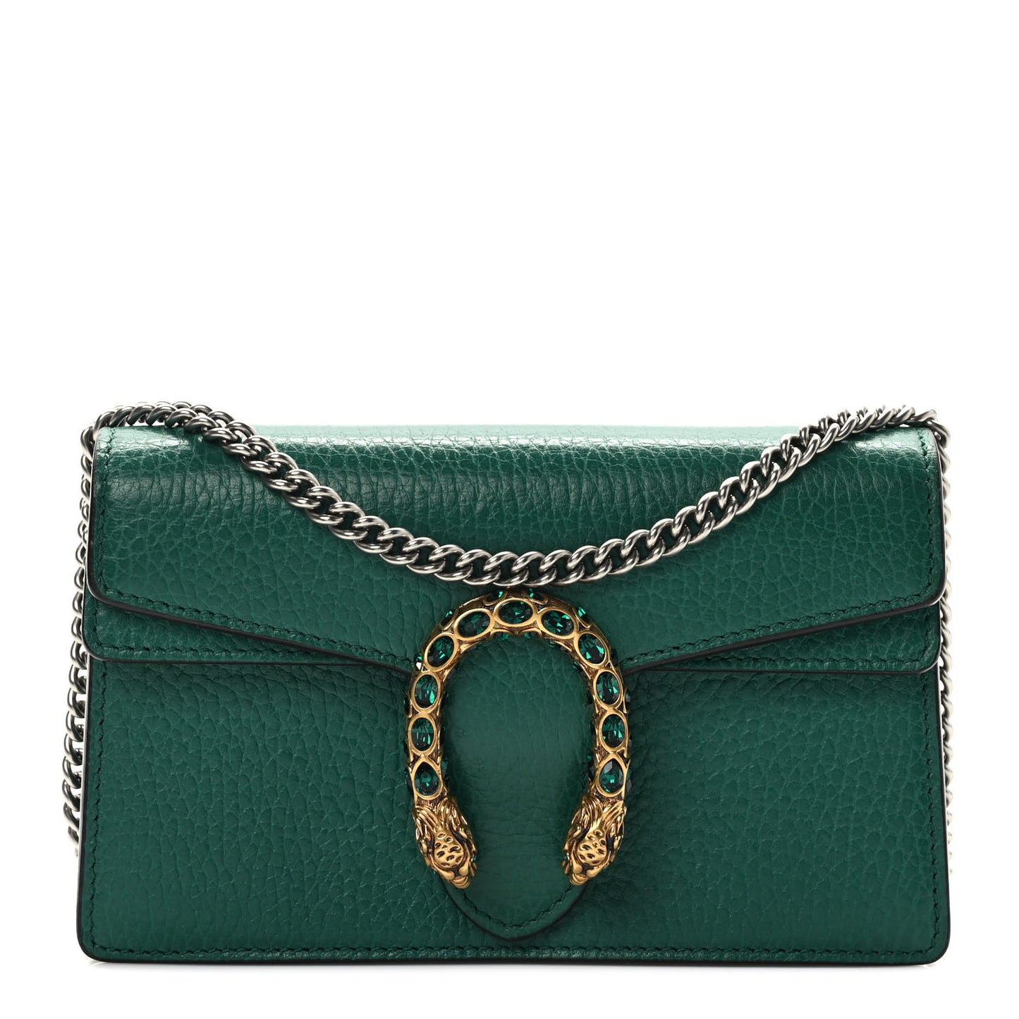Calfskin Super Mini Dionysus Shoulder Bag Emerald