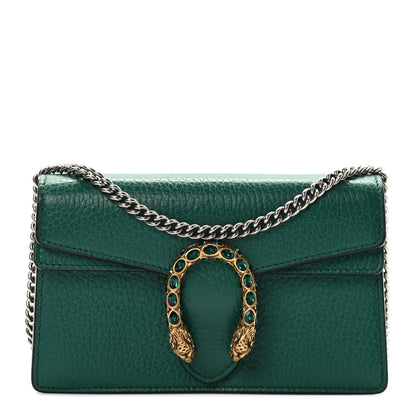 Gucci Calfskin Super Mini Dionysus Shoulder Bag Emerald 1 of 8