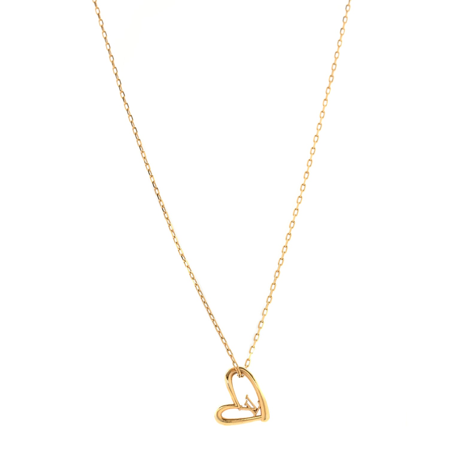 Louis Vuitton Metal Fall In Love Necklace 1 of 7