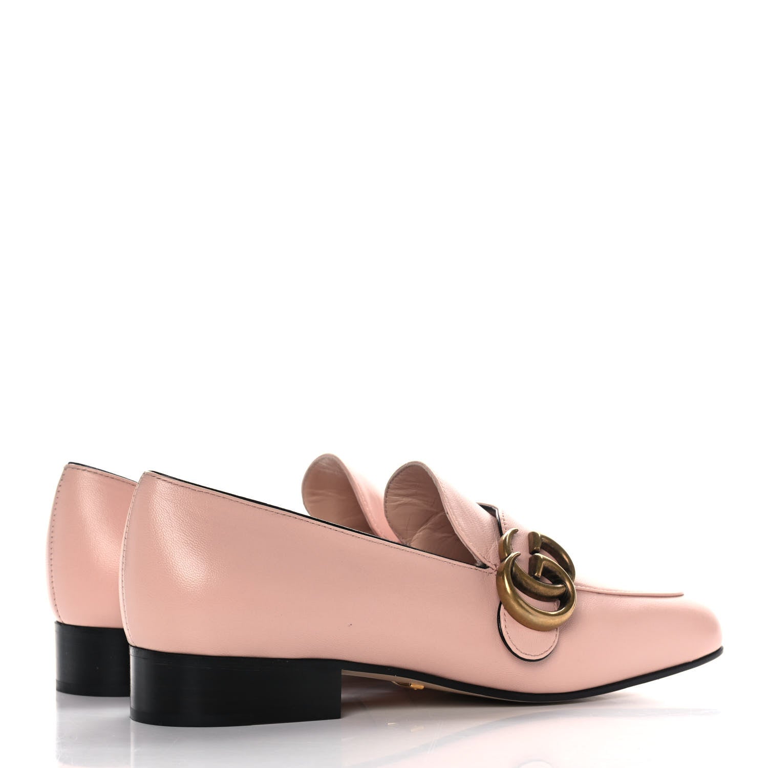 Gucci Malaga Kid Womens GG Marmont Loafers 35 Perfect Pink 4 of 10