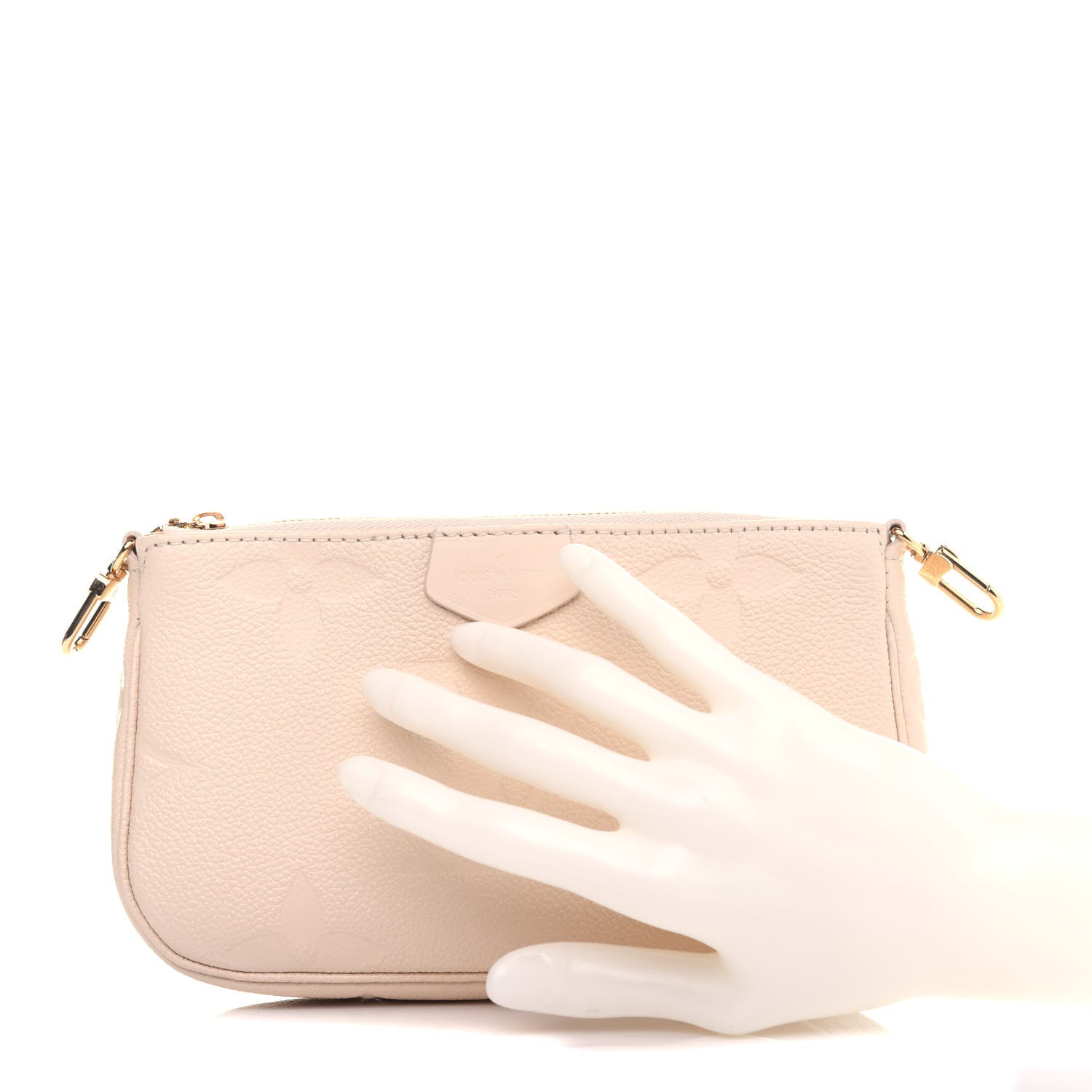 Louis Vuitton Empreinte Monogram Giant Multi Pochette Accessories Mini Pochette Cream 2 of 11