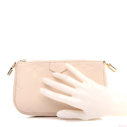 Louis Vuitton Empreinte Monogram Giant Multi Pochette Accessories Mini Pochette Cream 2 of 11