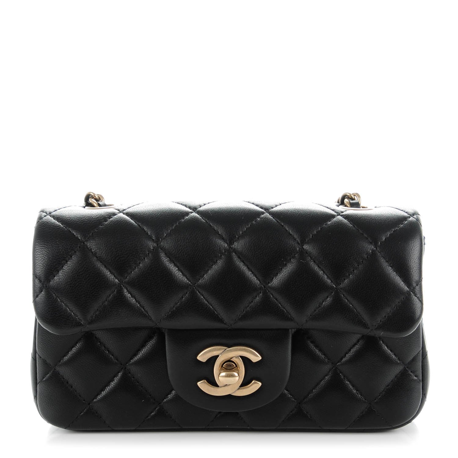 Chanel Lambskin Quilted Extra Mini Flap Black 1 of 8