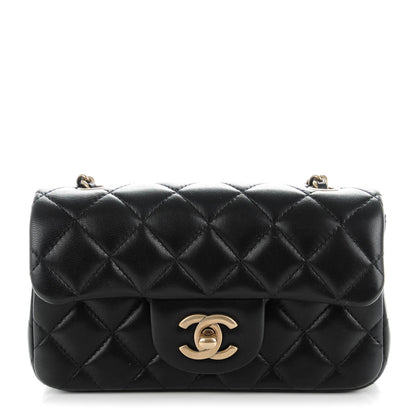 Chanel Lambskin Quilted Extra Mini Flap Black 1 of 8