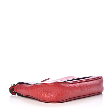 Gucci Pebbled Calfskin Medium Soho Flap Crossbody Red 4 of 13
