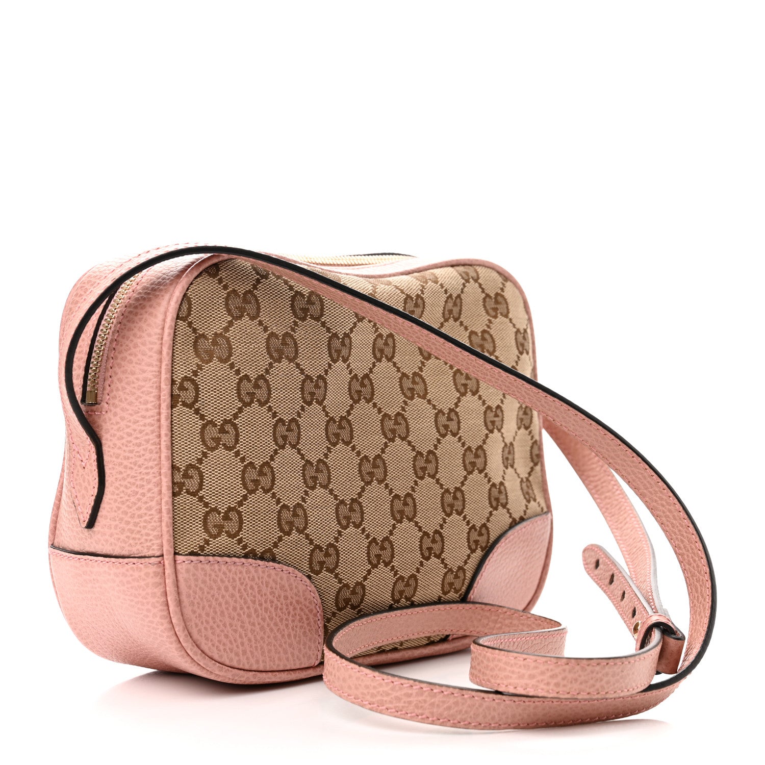 Gucci Monogram Mini Bree Messenger Bag Beige Soft Pink 3 of 12