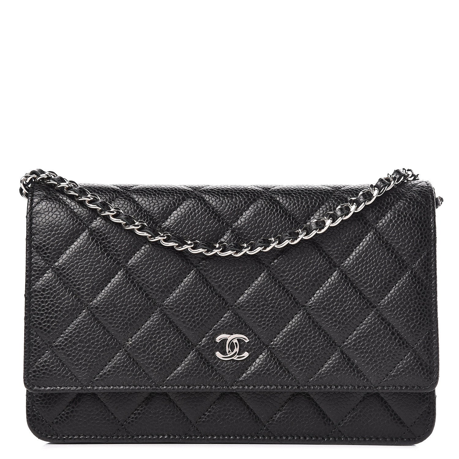 Chanel Caviar Quilted Wallet On Chain WOC Black 1 of 12