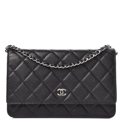 Chanel Caviar Quilted Wallet On Chain WOC Black 1 of 12