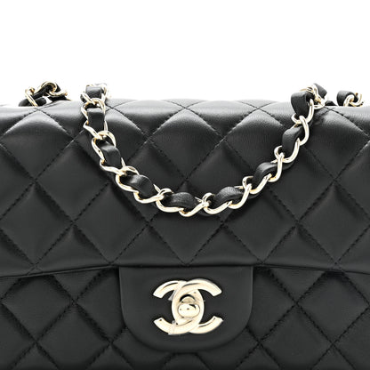 Chanel Lambskin Quilted Mini Rectangular Flap Black 8 of 11