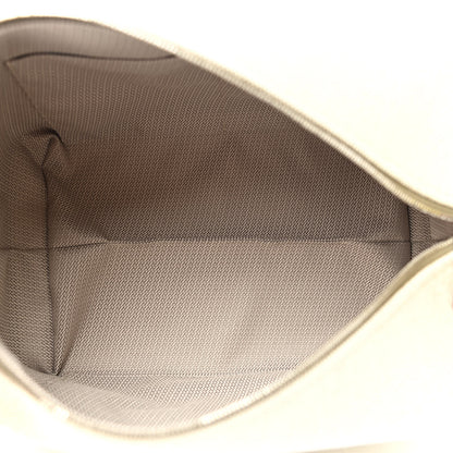 Hermes Canvas Large Bride-A-Brac Pouch Jaune Citron 5 of 9
