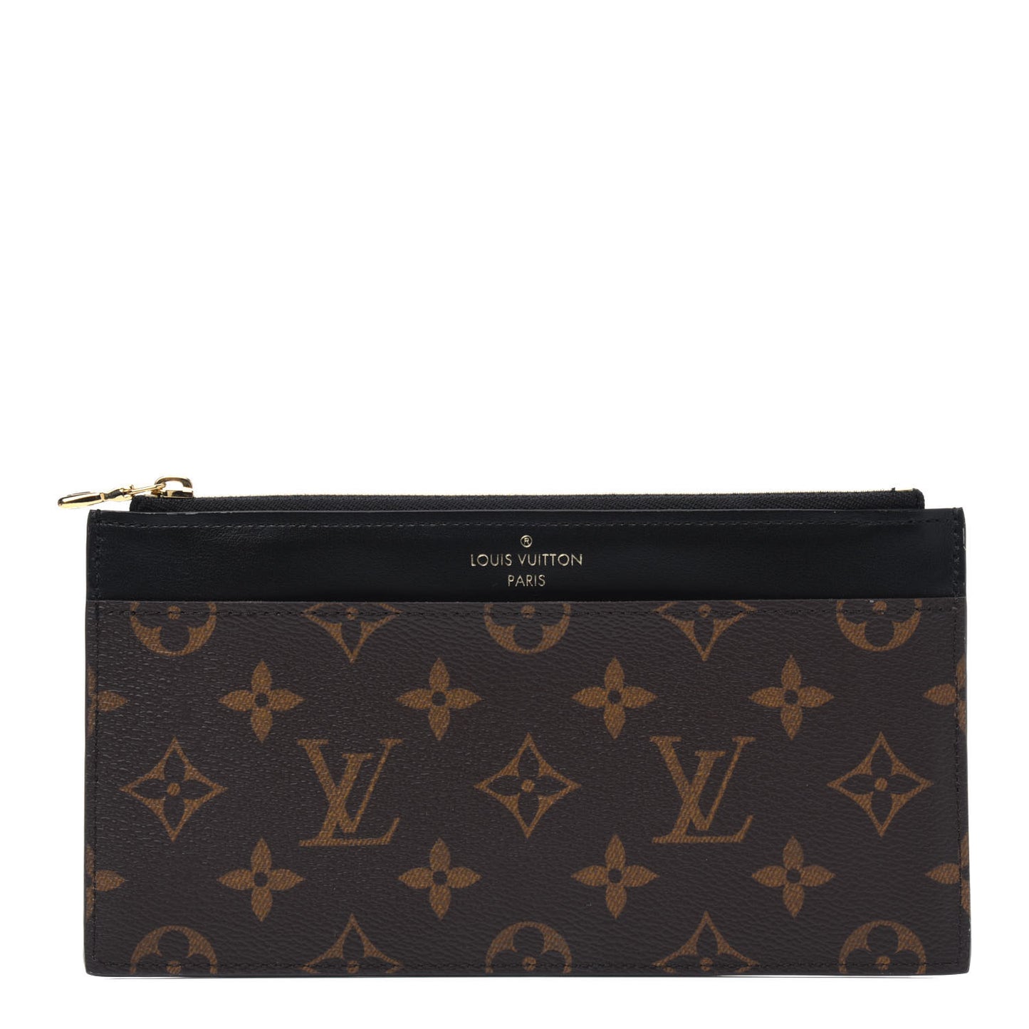 Monogram Slim Purse Black
