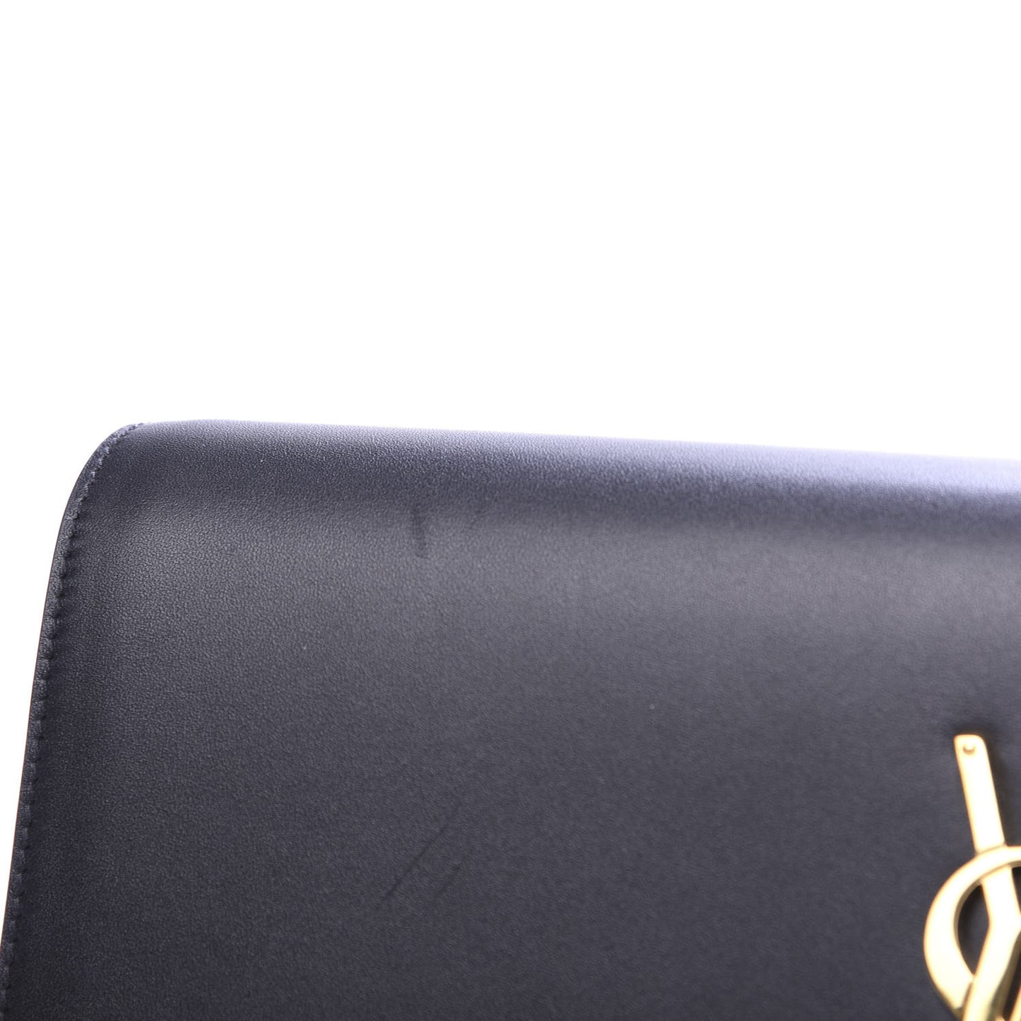 Calfskin Classic Monogram Tassel Clutch Black