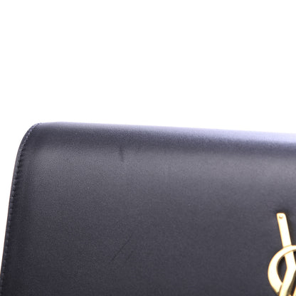Saint Laurent Calfskin Classic Monogram Tassel Clutch Black 11 of 11
