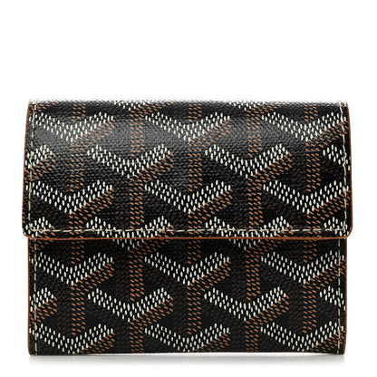 Goyard Goyardine Marigny Coin Purse Wallet Black Gold 1 of 7