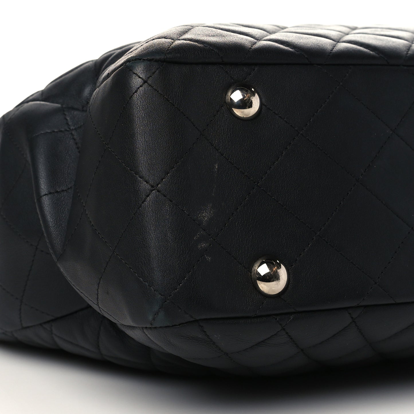 Calfskin Quilted Flap Tote Black