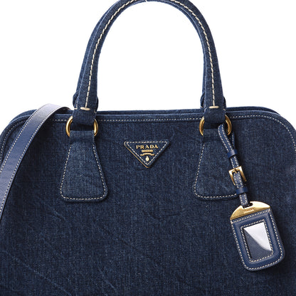 Prada Denim Shopping Tote 6 of 8