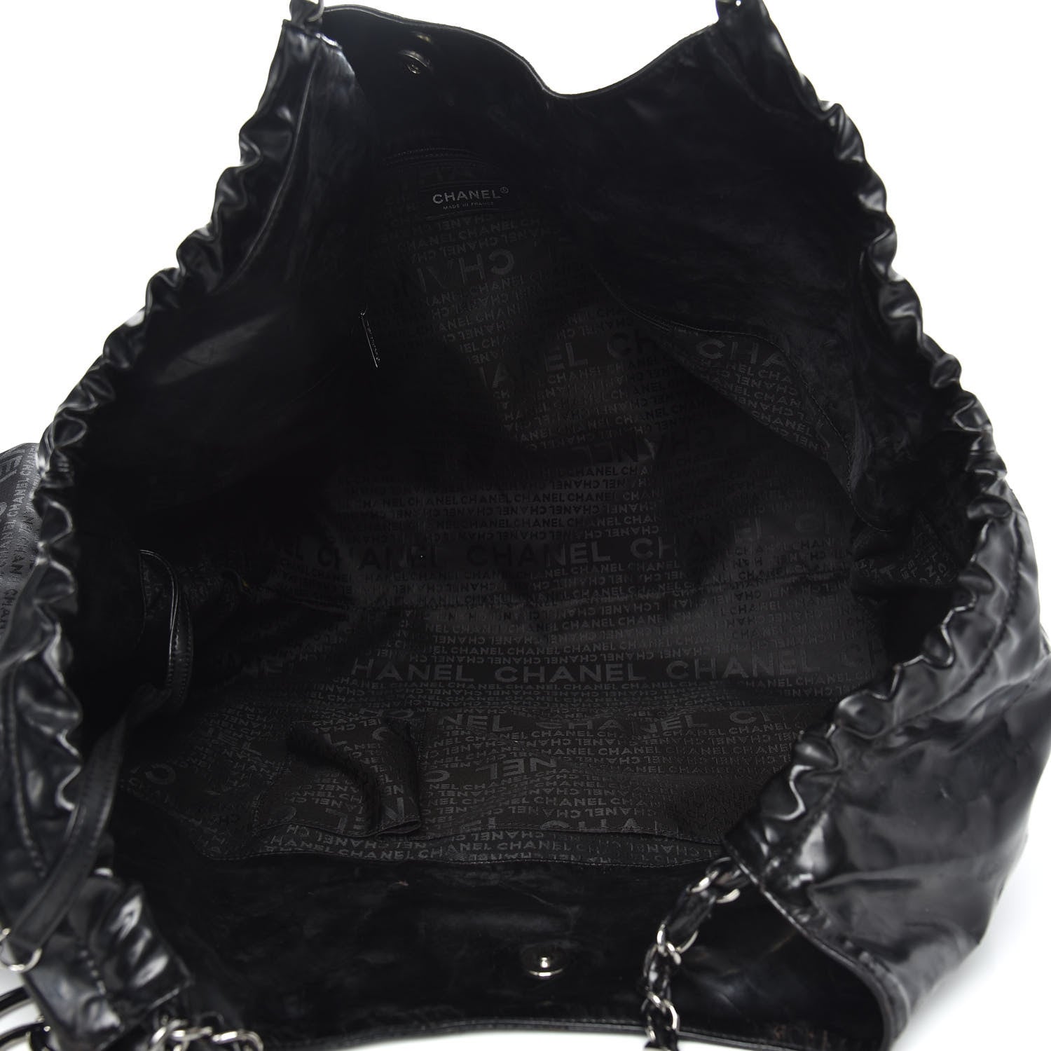 Chanel Vinyl XL Coco Cabas Black 5 of 15