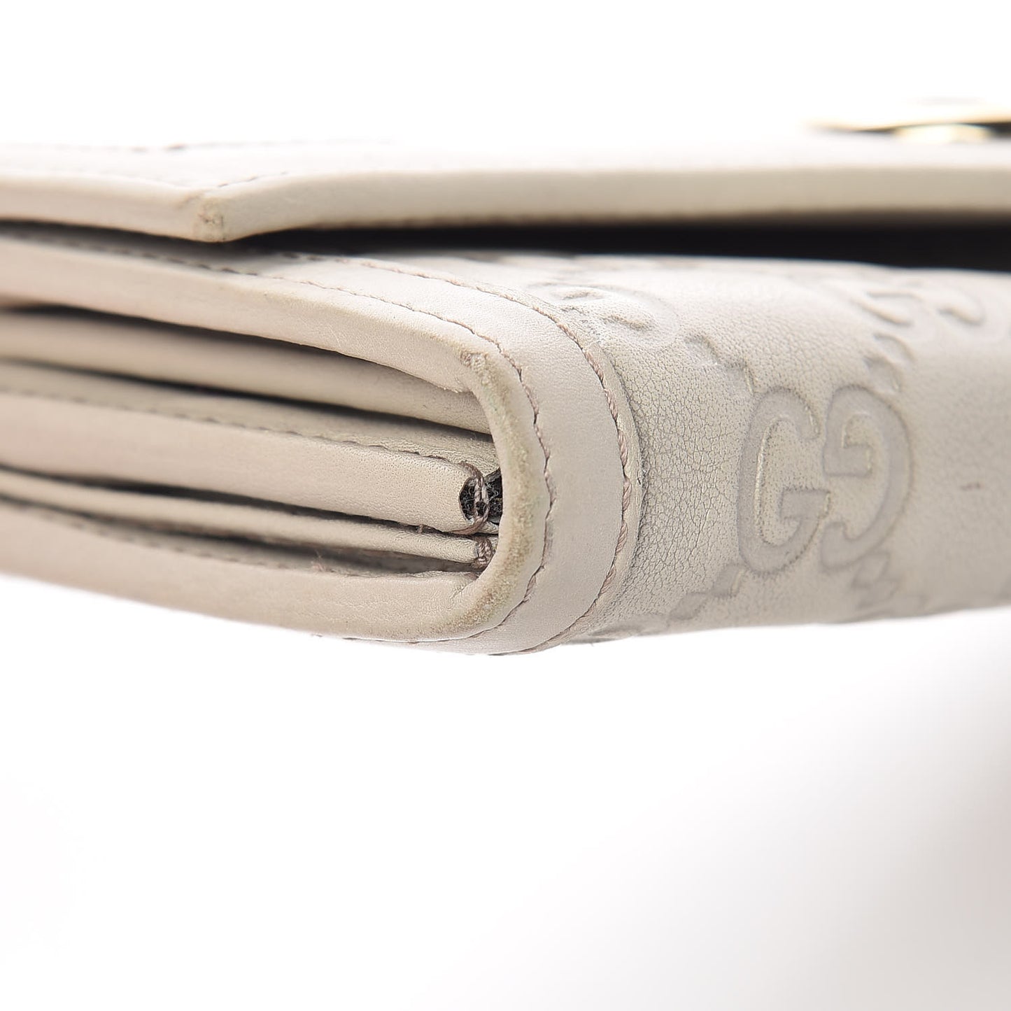 Guccissima Sukey Continental Wallet Off White