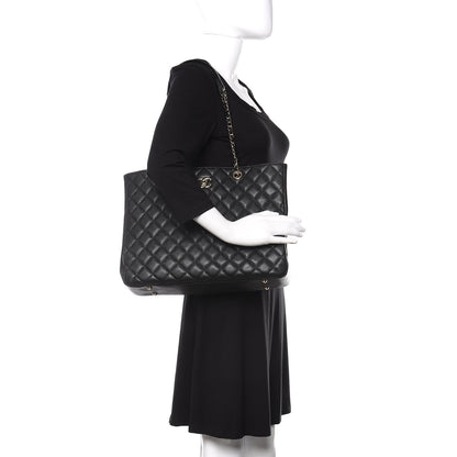 Chanel Caviar Quilted Large Shopping Tote Black 2 of 10