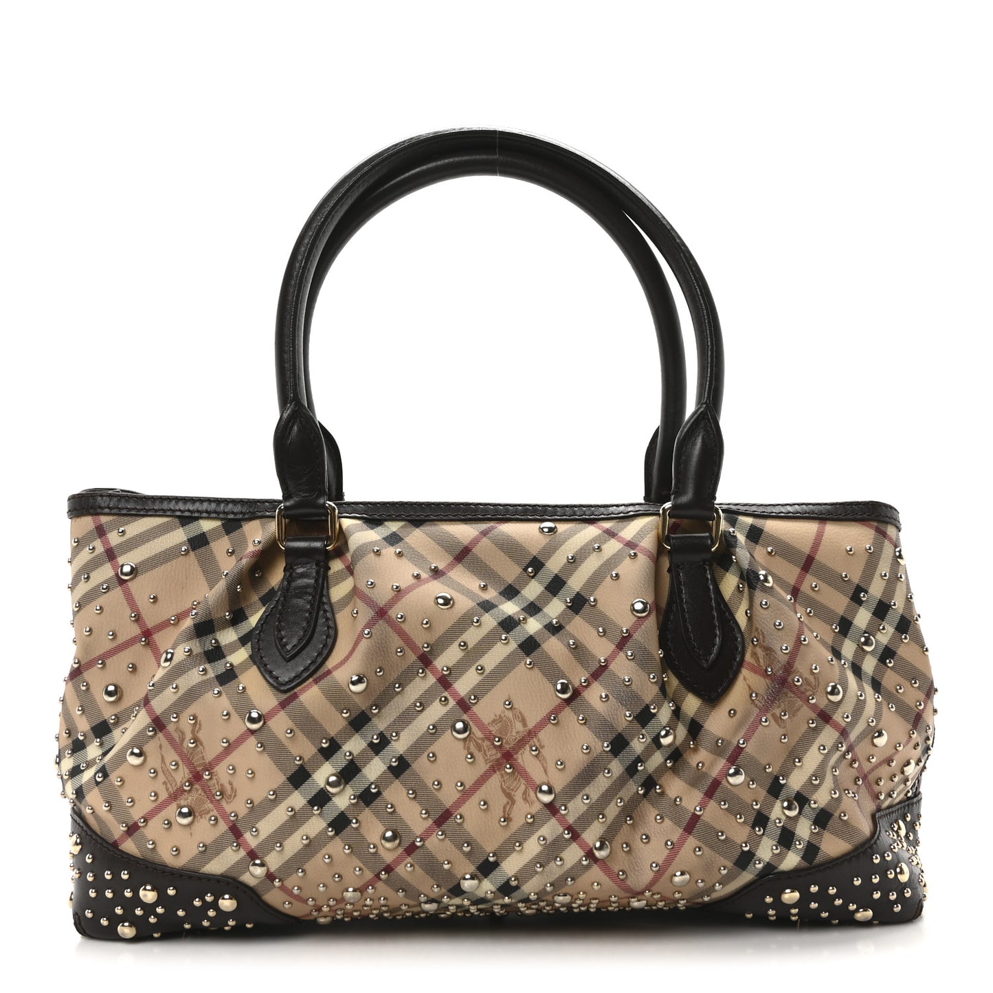 Haymarket Check Studded Hannington Satchel Bag
