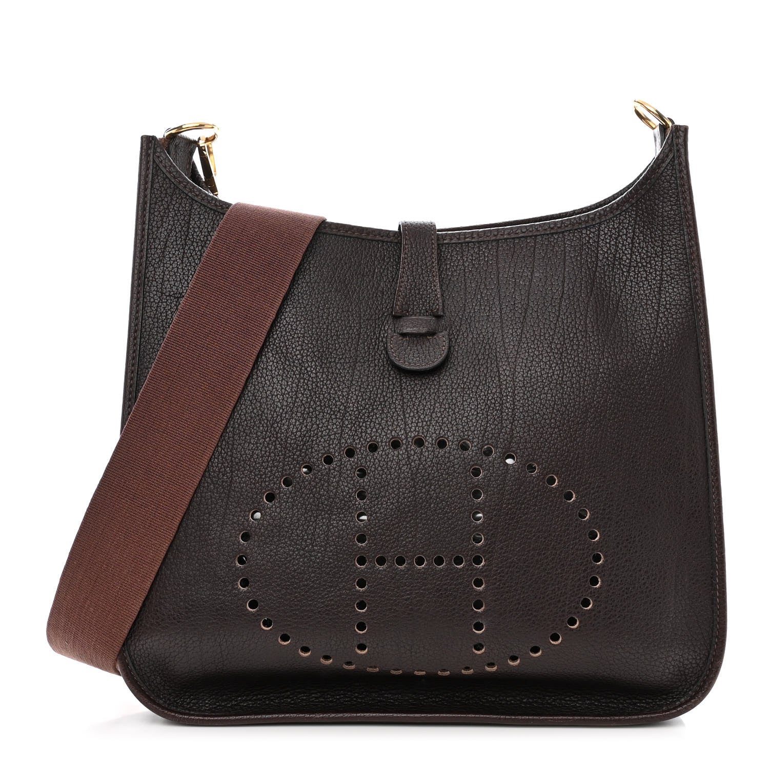 Hermes Fjord Evelyne GM Chocolate 1 of 10