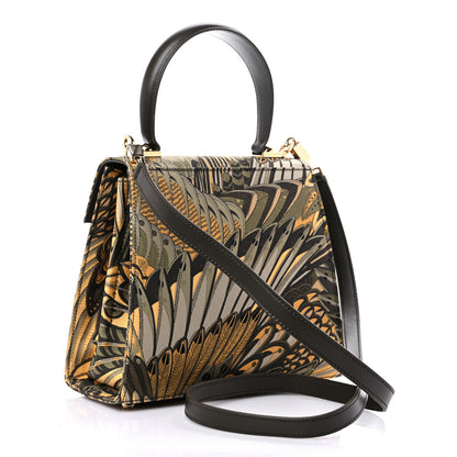 Salvatore Ferragamo Silk Twill Printed Creations Iconic Top Handle Bag Multicolor 2 of 8