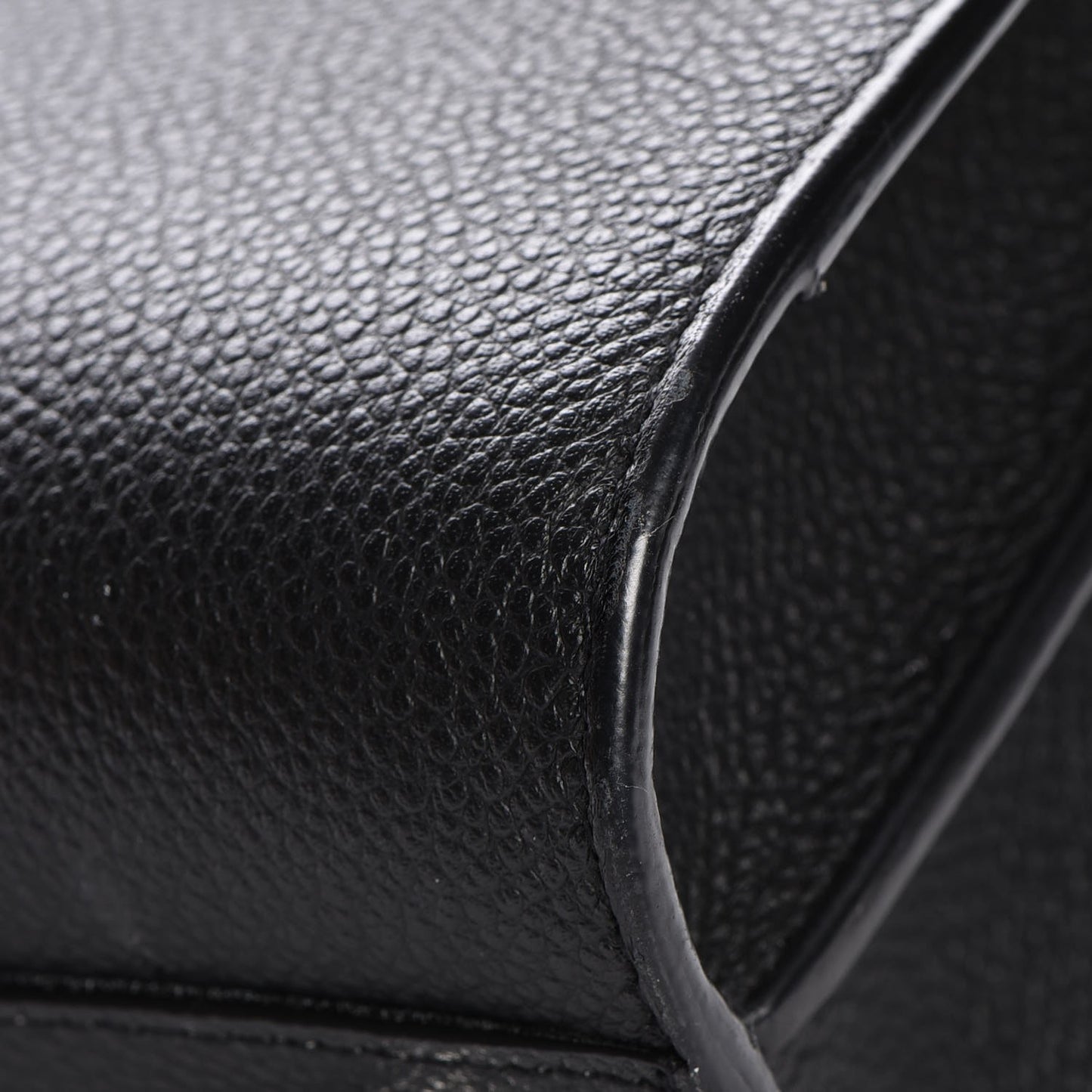 Grained Calfskin Small Sac De Jour Black