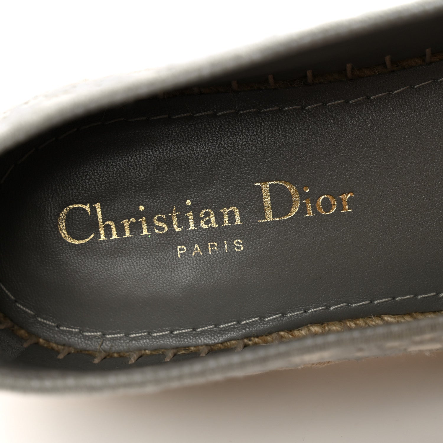 Christian Dior Oblique Embroidered Granville 15mm Espadrilles 39.5 Grey Stone 7 of 10