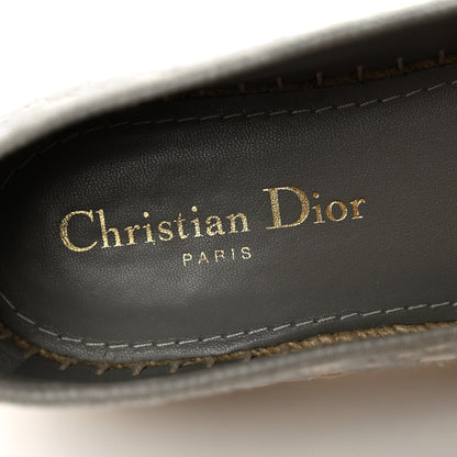 Christian Dior Oblique Embroidered Granville 15mm Espadrilles 39.5 Grey Stone 7 of 10