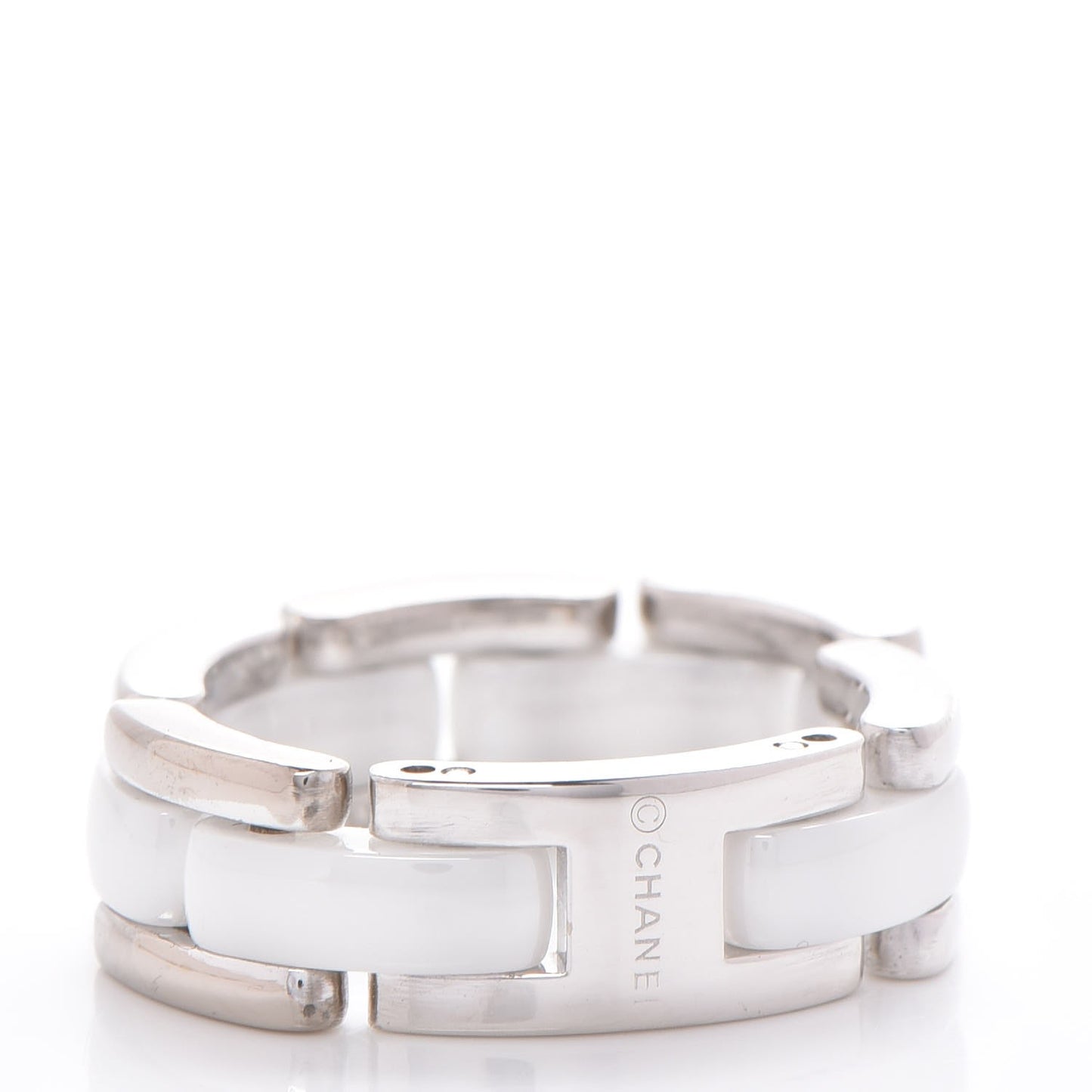 18K White Gold Ceramic Medium Ultra Ring 8.5 White