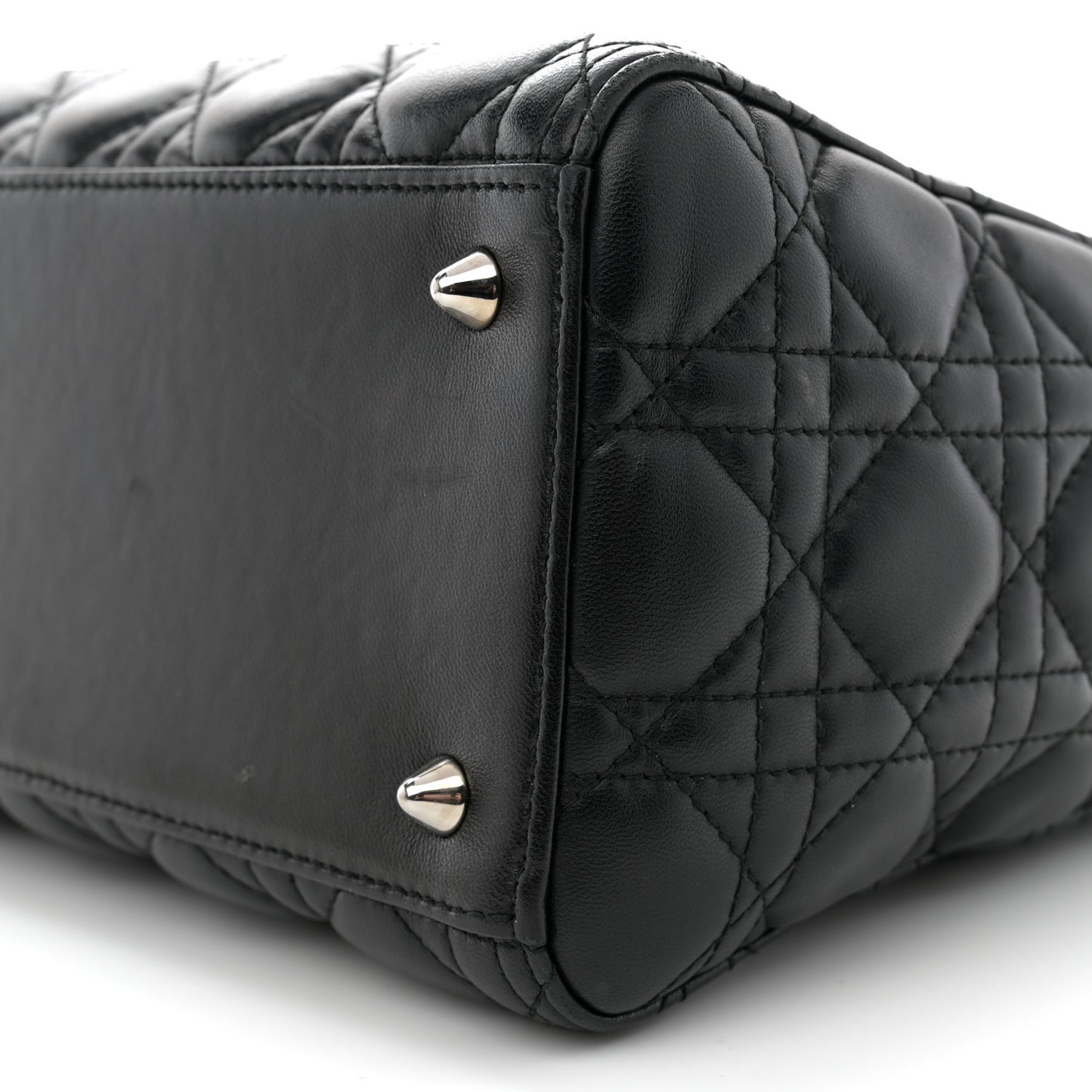 Lambskin Cannage Medium Lady Dior Black