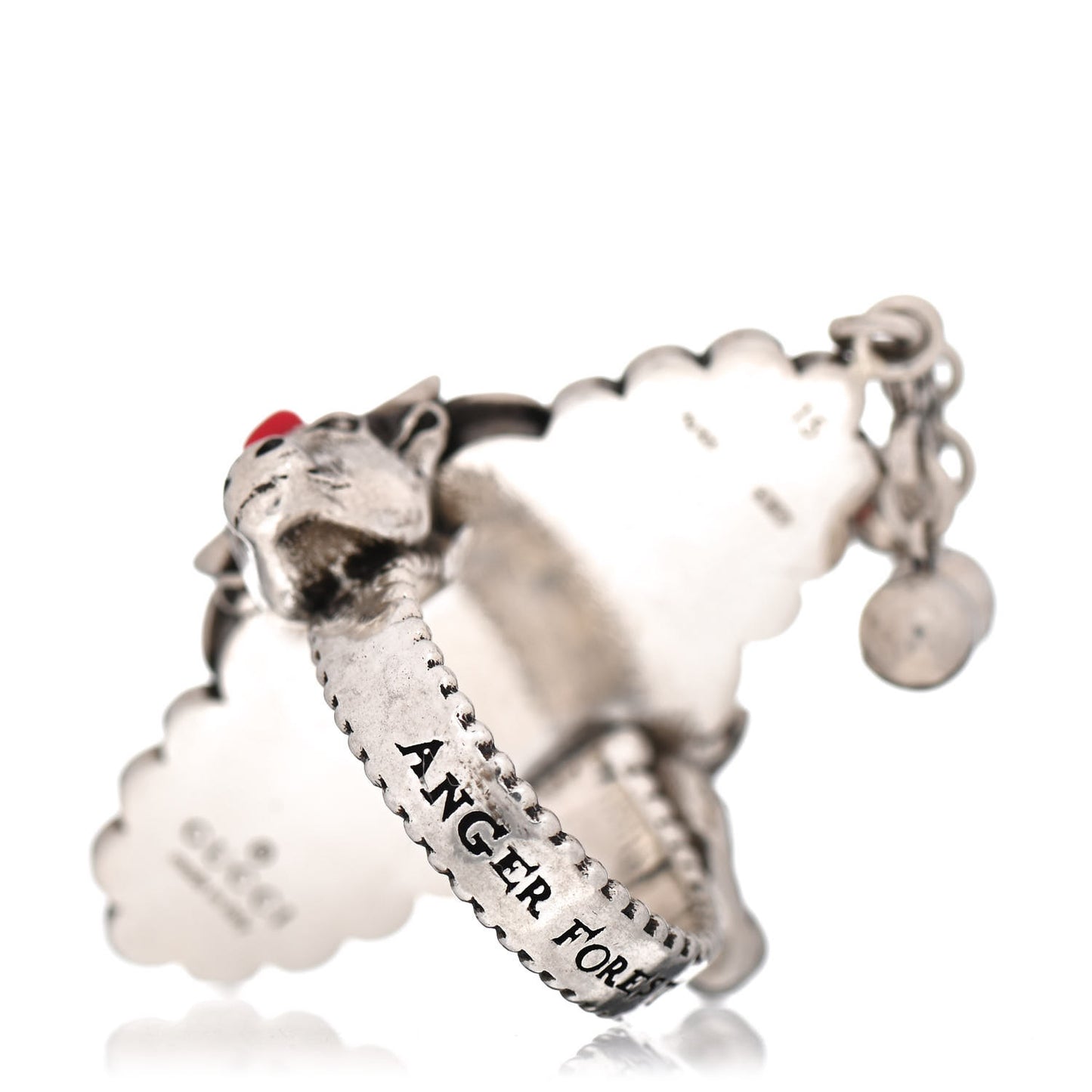 Sterling Silver Howlite Resin Anger Forest Ring 55 7.25