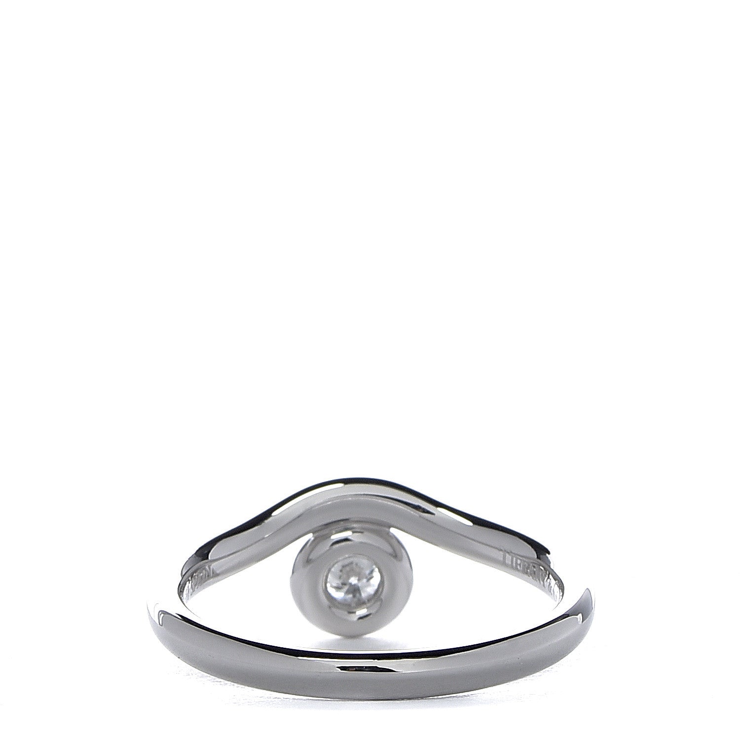 Tiffany Platinum Diamond Elsa Peretti Ring 52 6 4 of 7