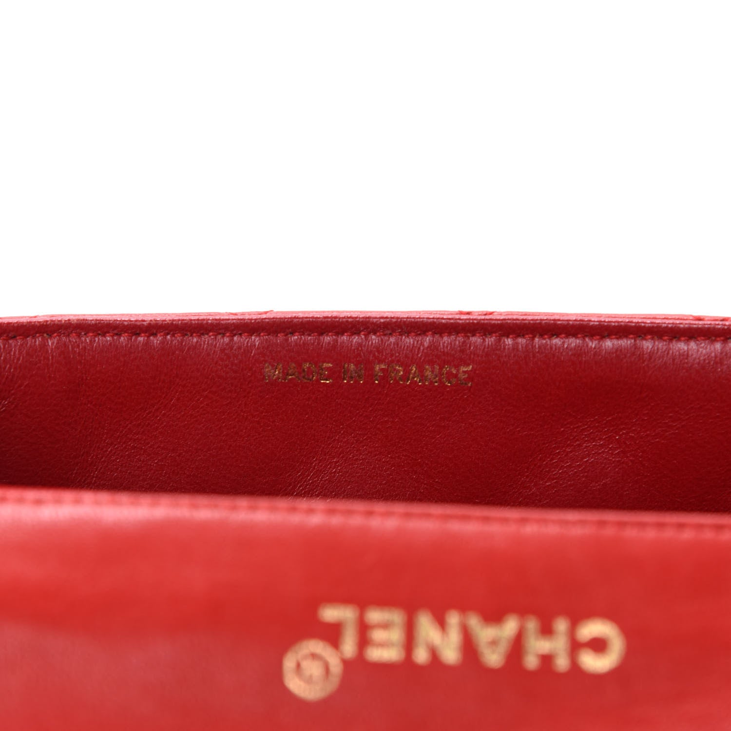 Chanel Lambskin Quilted Mini Square Flap Red 12 of 14