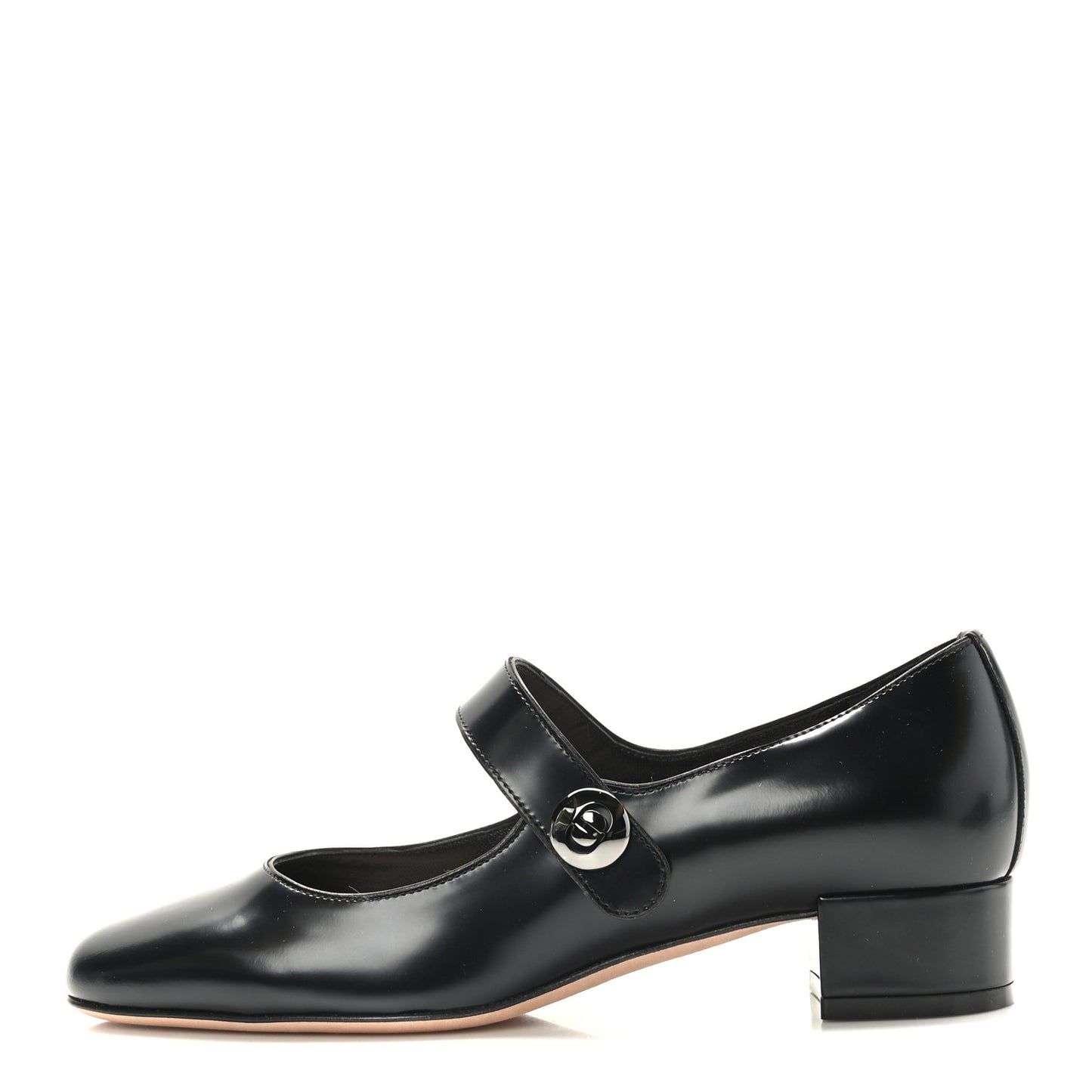 Brushed Calfskin Uniform 30mm Pumps 35.5 Black