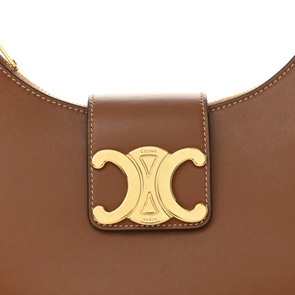 Celine Smooth Calfskin Medium Strap Ava Triomphe Shoulder Bag Tan 8 of 12