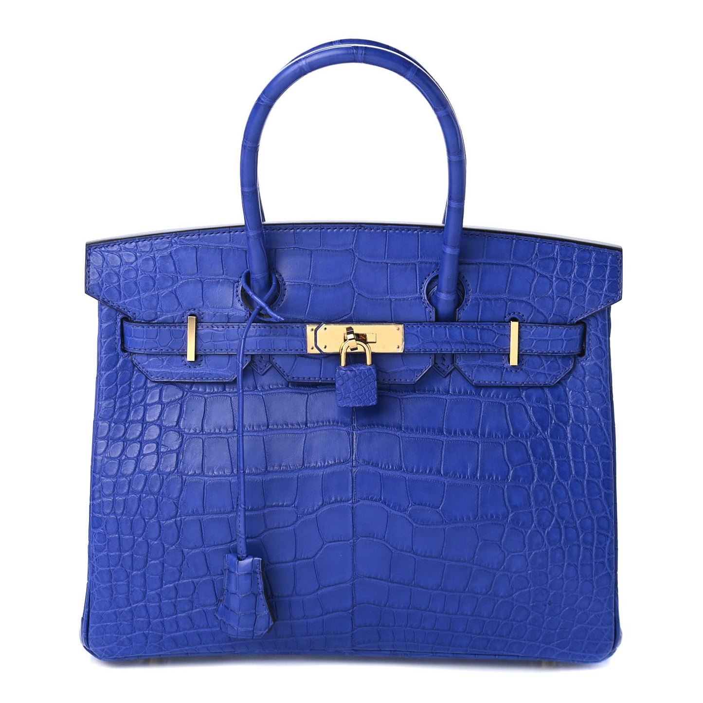 Matte Alligator Birkin 30 Bleu Electrique