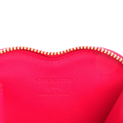 Louis Vuitton Vernis Heart Coin Purse Rose Pop 7 of 8