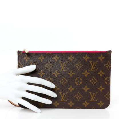 Louis Vuitton Monogram Neverfull MM GM Pochette Pivoine 2 of 9
