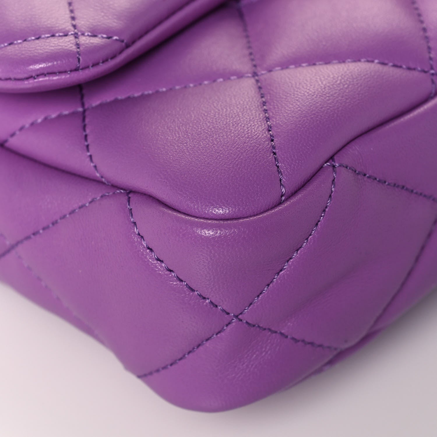 Chanel Lambskin Quilted Small CC Funky Town Flap Purple 9 of 15