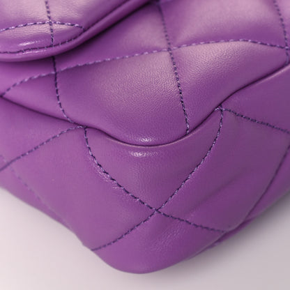 Chanel Lambskin Quilted Small CC Funky Town Flap Purple 9 of 15